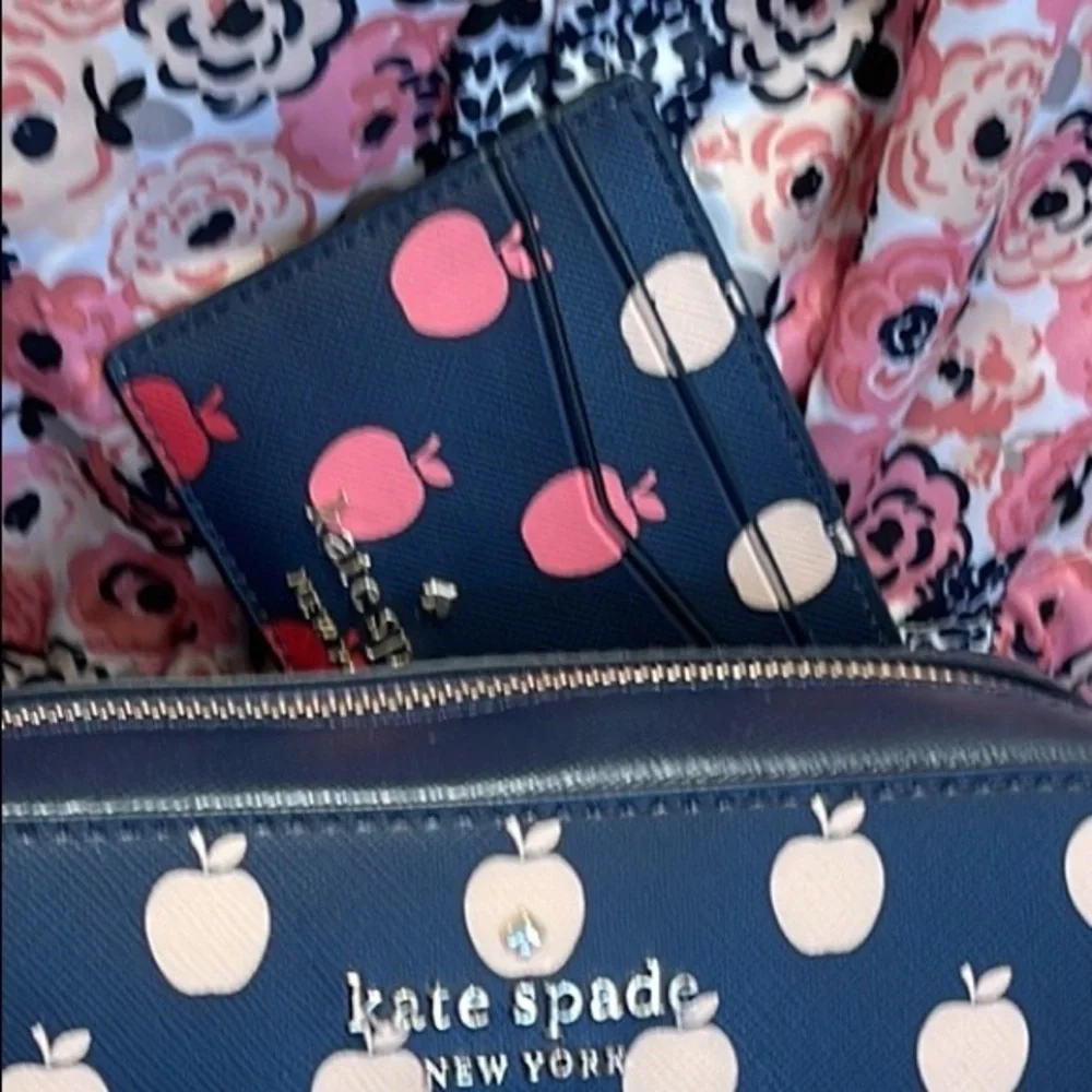 Kate Spade Staci Small Slim Card Holder Orchard Degrade Multi